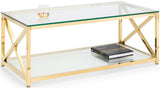 Miami Glass Top Coffee Table - Julian Bowen