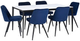 Miami Stone Top Dining Table - Julian Bowen