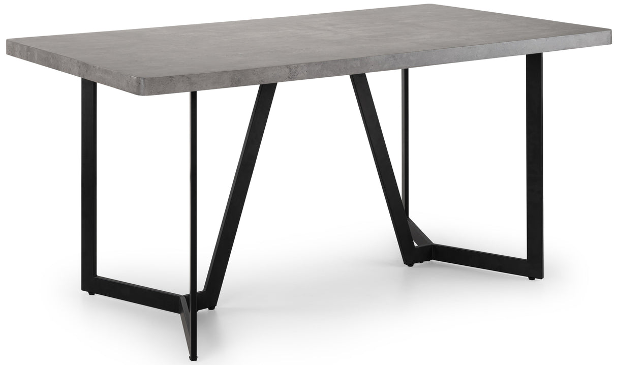 Miller Concrete Dining Table - Julian Bowen