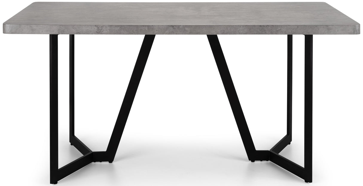 Miller Concrete Dining Table - Julian Bowen