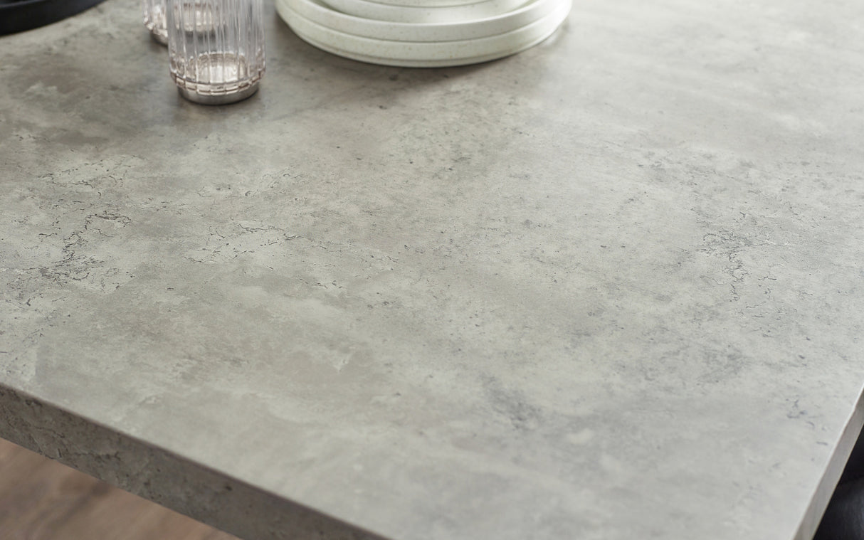 Miller Concrete Dining Table - Julian Bowen