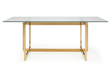 Minori Glass Top Dining Table - Julian Bowen