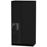 Monaco 2 Door 100cm Sliding Wardrobe - Welcome Furniture
