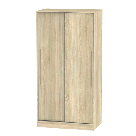 Monaco 2 Door 100cm Sliding Wardrobe - Welcome Furniture