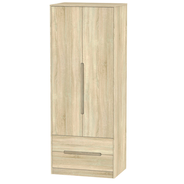 Monaco 2 Door 2 Drawer Wardrobe - Welcome Furniture