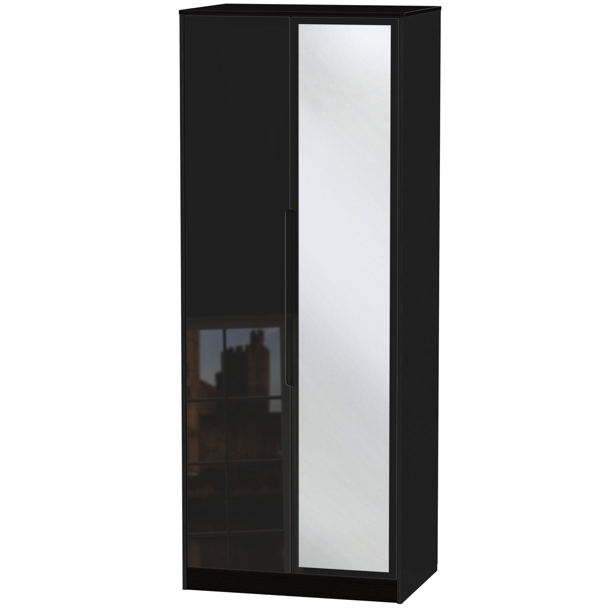 Monaco 2 Door Mirrored Wardrobe - Welcome Furniture