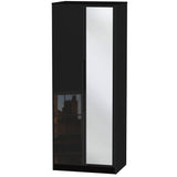 Monaco 2 Door Mirrored Wardrobe - Welcome Furniture