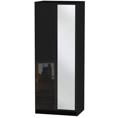 Monaco 2 Door Mirrored Wardrobe - Welcome Furniture