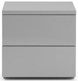 Monaco 2 Drawer Bedside - Julian Bowen