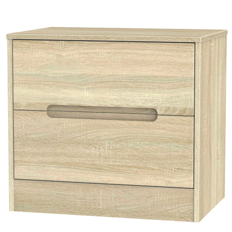 Monaco 2 Drawer Midi Chest - Welcome Furniture