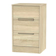 Monaco 3 Drawer Bedside Cabinet - Welcome Furniture