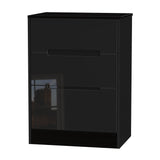 Monaco 3 Drawer Deep Midi Chest - Welcome Furniture