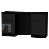 Monaco Double Pedestal 6 Drawer Dressing Table - Welcome Furniture
