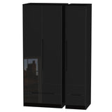 Monaco Triple Wardrobe (2, 2 Door 2 Drawer) - Welcome Furniture