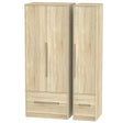 Monaco Triple Wardrobe (2, 2 Door 2 Drawer) - Welcome Furniture