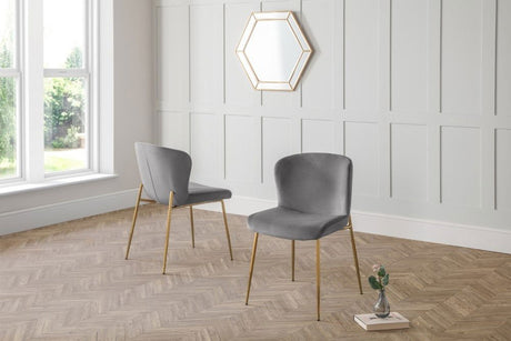 Montero Round Table & 4 Harper Chairs - Julian Bowen