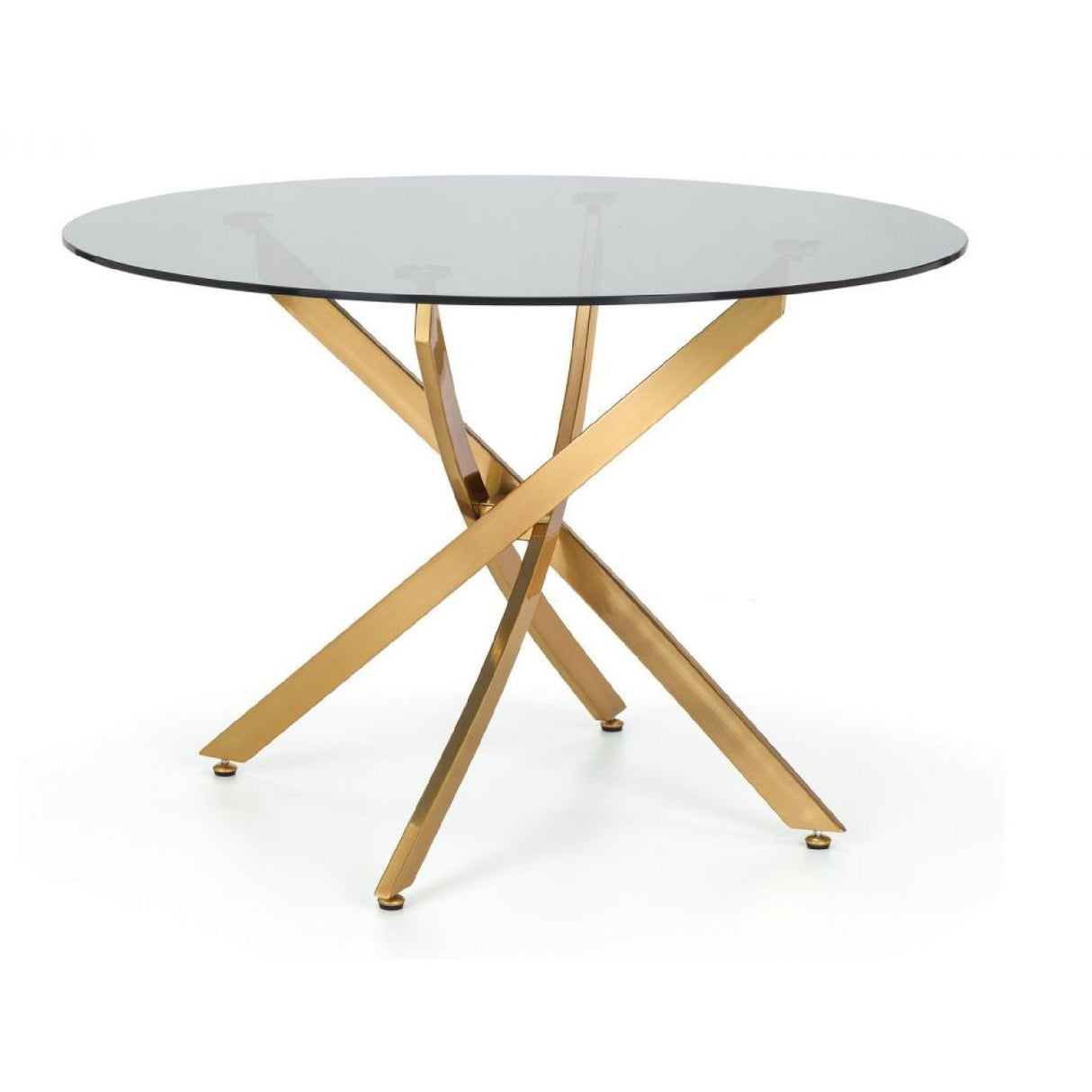 Montero Round Table with 4 Delaunay Velvet Chairs - Julian Bowen
