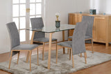 Morton Dining Table Set with 4 Chairs - Seconique