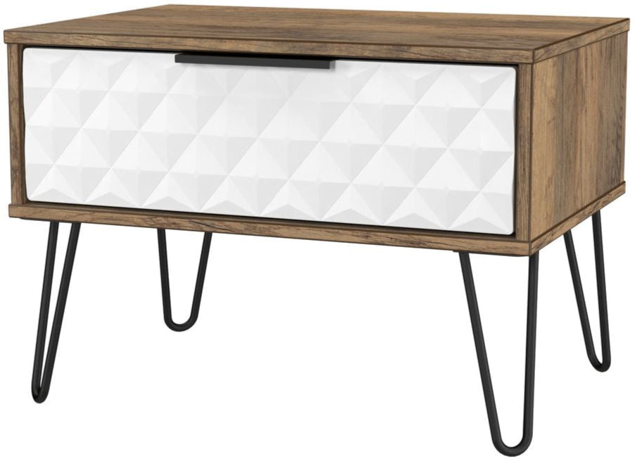 Harlequin 1 Drawer Midi Chest with Black Hairpin Legs