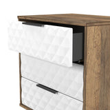 Harlequin 3 Drawer Midi Chest with Black Hairpin Legs