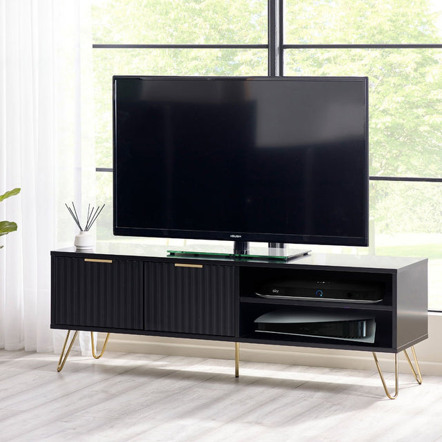 Murano 2 Door 1 Shelf TV Unit - Julian Bowen