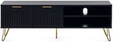 Murano 2 Door 1 Shelf TV Unit - Julian Bowen