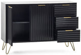Murano 3 Drawer 2 Door Large Sideboard - Julian Bowen