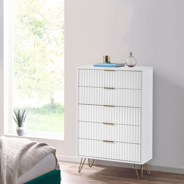Murano 5 Drawer Chest - Julian Bowen