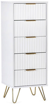 Murano 5 Drawer Tallboy - Julian Bowen