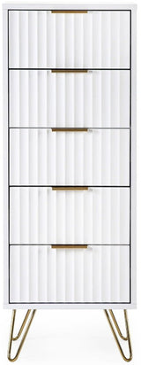 Murano 5 Drawer Tallboy - Julian Bowen