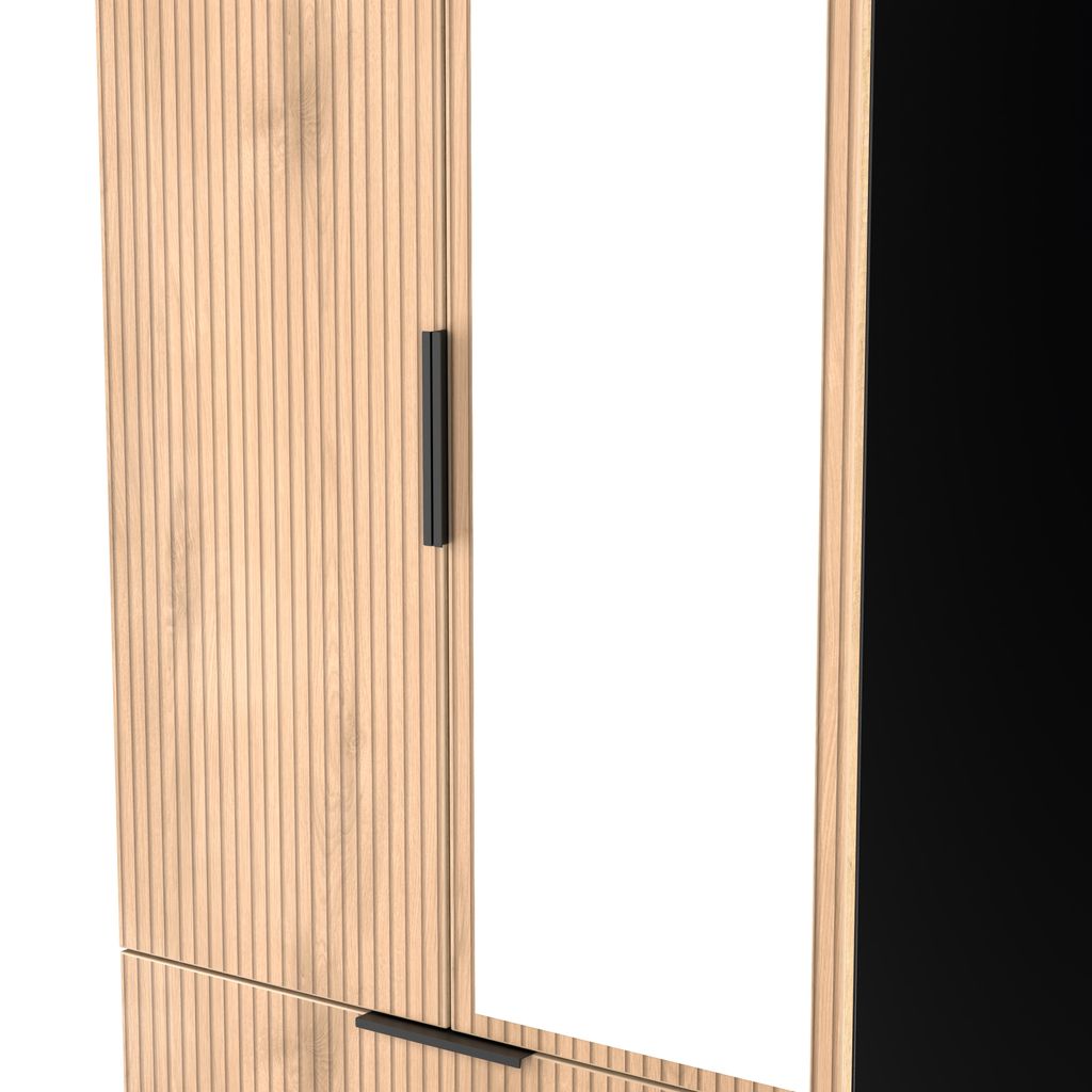 Java Mirrored 2 Drawer 2 Door Double Wardrobe
