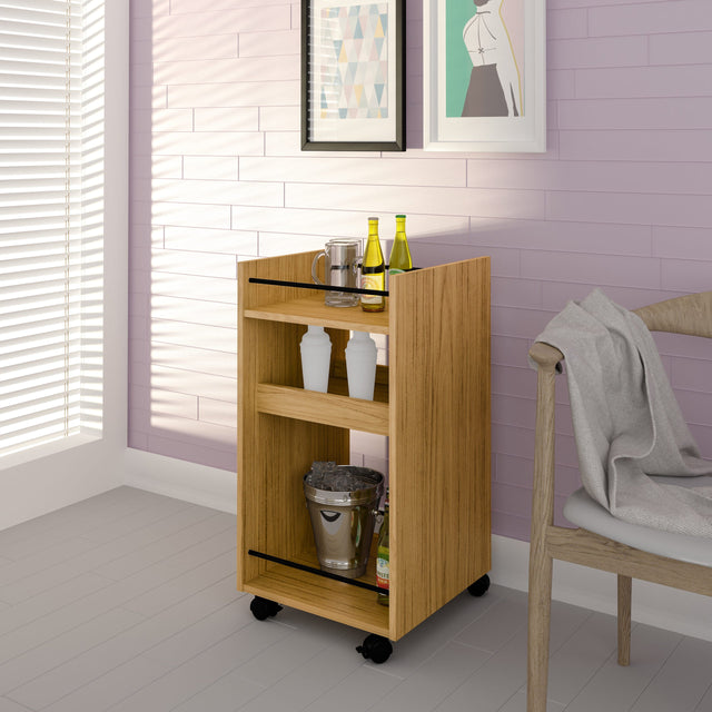 Naples Serving Cart/Side Table - Seconique