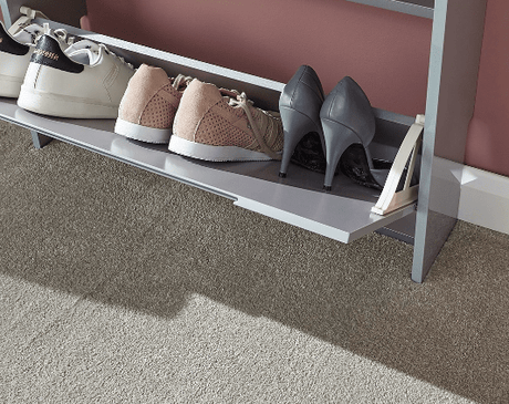 Narrow 2 Tier Flip Down Shoe Cabinet - GFW