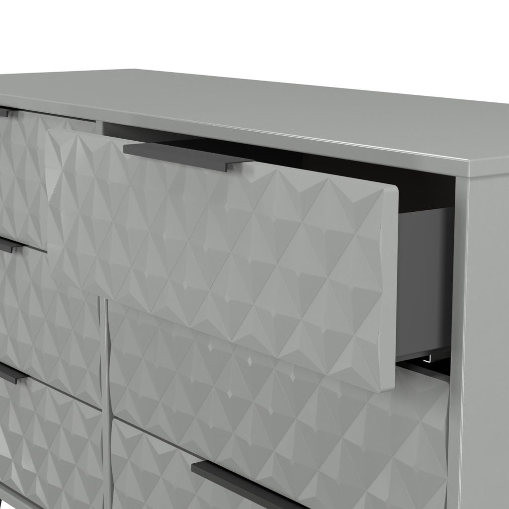 Harlequin 6 Drawer Chest with Black Hairpin Legs