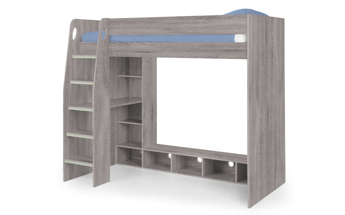 Nebula High Sleeper Gaming Bed Frame with Desk