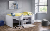 Neptune Mid Sleeper Bed with Desk & Storage - Julian Bowen