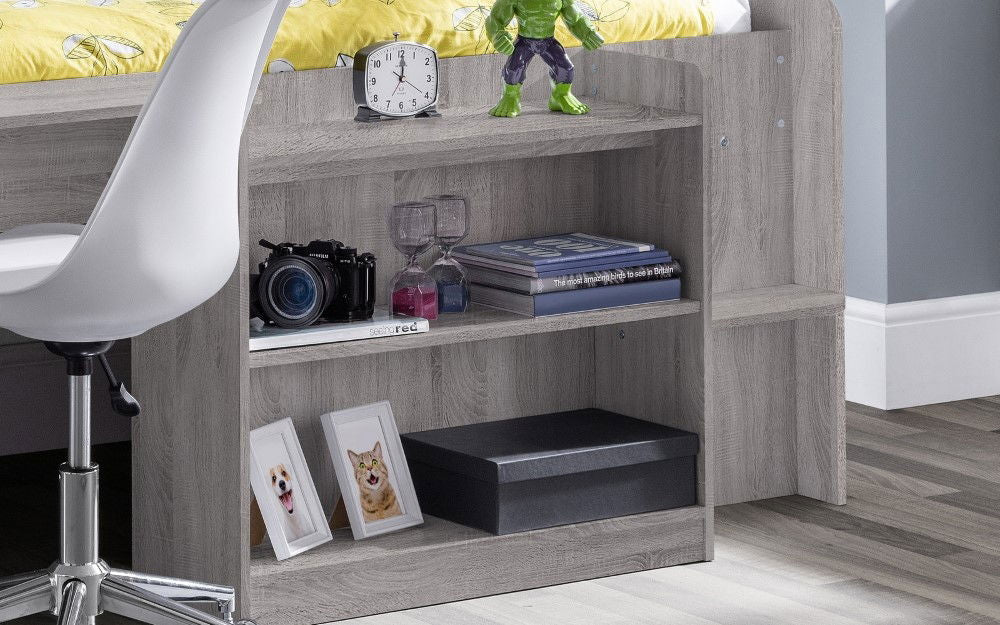 Neptune Mid Sleeper Bed with Desk & Storage - Julian Bowen