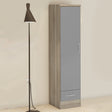 Nevada 1 Door 1 Drawer Wardrobe - Seconique