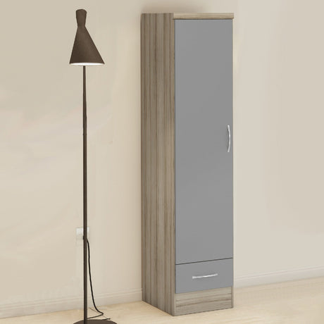 Nevada 1 Door 1 Drawer Wardrobe - Seconique
