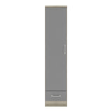 Nevada 1 Door 1 Drawer Wardrobe - Seconique