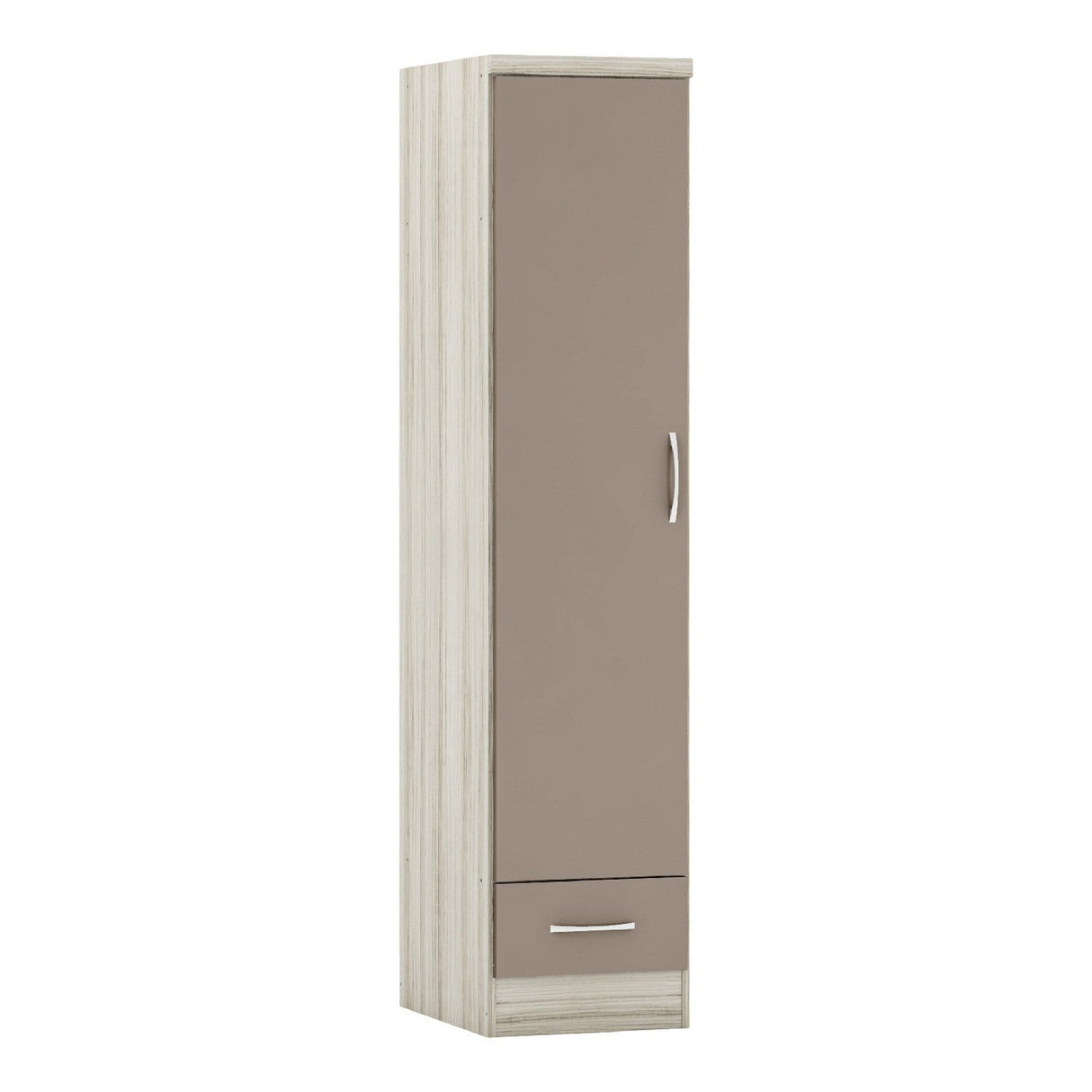 Nevada 1 Door 1 Drawer Wardrobe - Seconique