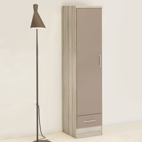 Nevada 1 Door 1 Drawer Wardrobe - Seconique