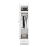 Nevada 1 Door 1 Drawer Wardrobe - Seconique