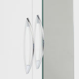Nevada 2 Door 1 Drawer Mirrored Wardrobe - Seconique