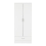 Nevada 2 Door 1 Drawer Wardrobe - Seconique