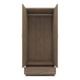 Nevada 2 Door 1 Drawer Wardrobe - Seconique