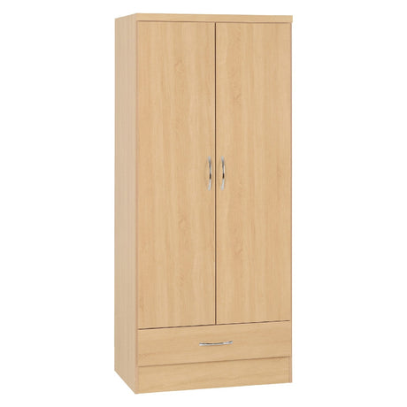 Nevada 2 Door 1 Drawer Wardrobe - Seconique