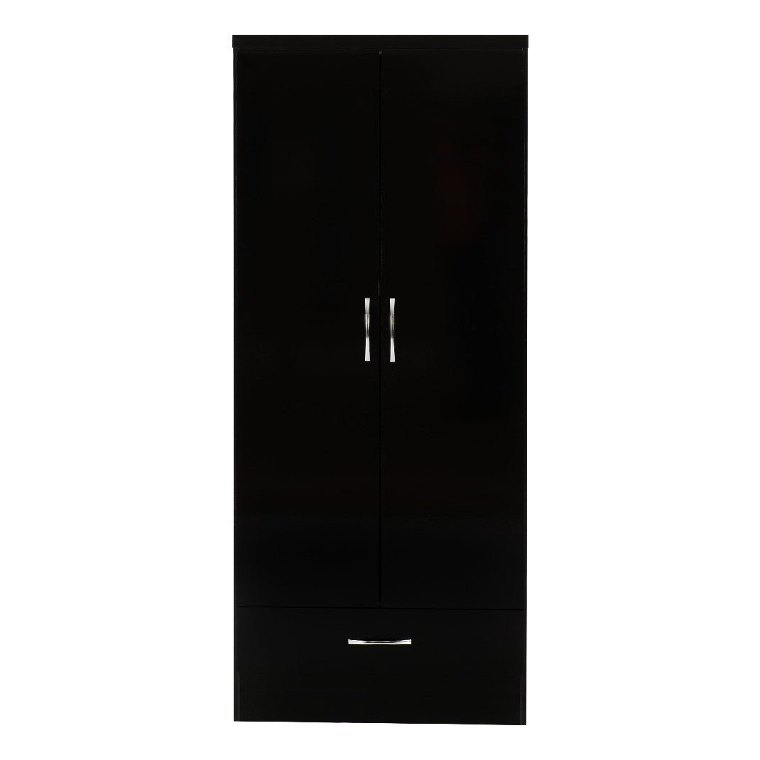Nevada 2 Door 1 Drawer Wardrobe - Seconique