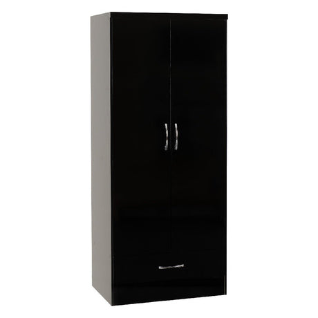 Nevada 2 Door 1 Drawer Wardrobe - Seconique