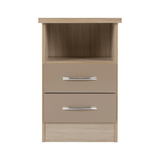 Nevada 2 Drawer Bedside Cabinet - Seconique